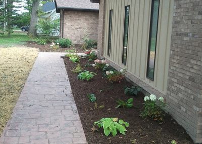 front yard flower bed